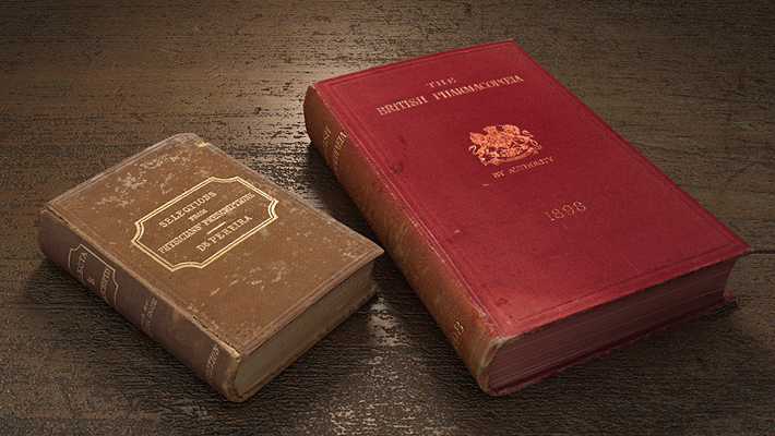 render of two books